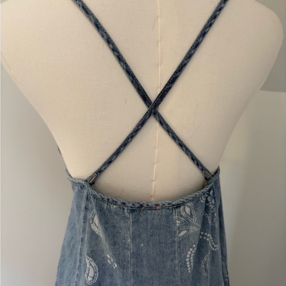 Free People EUC versatile denim maxi dress - Picture 2 of 8